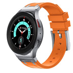For Samsung Galaxy Watch 4 / 5 / 6 / Silver Orange
