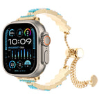 For Apple Watch Ultra 49mm / Blue White Gold