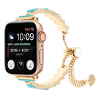 For Apple Watch Series 7 41mm / Blue White Gold
