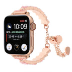 For Apple Watch Series 4 44mm / Pink White Rose Gold