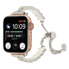For Apple Watch 38mm / Beige White Silver