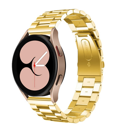 Flat Head Three-bead Stainless Steel Watch Band