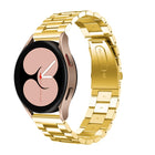 Flat Head Three-bead Stainless Steel Watch Band