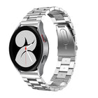 Flat Head Three-bead Stainless Steel Watch Band