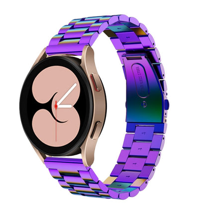 Flat Head Three-bead Stainless Steel Watch Band