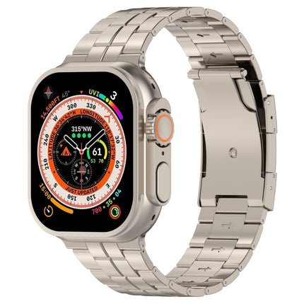 Tortoise Buckle Titanium Steel Watch Band, For Apple Watch SE 2023 44mm, For Apple Watch SE 2023 40mm, For Apple Watch Ultra 2 49mm, For Apple Watch Series 9 45mm, For Apple Watch Series 9 41mm, For Apple Watch Ultra 49mm, For Apple Watch Series 8 41mm... - DealBuddy