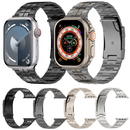 Tortoise Buckle Titanium Steel Watch Band, For Apple Watch SE 2023 44mm, For Apple Watch SE 2023 40mm, For Apple Watch Ultra 2 49mm, For Apple Watch Series 9 45mm, For Apple Watch Series 9 41mm, For Apple Watch Ultra 49mm, For Apple Watch Series 8 41mm... - DealBuddy