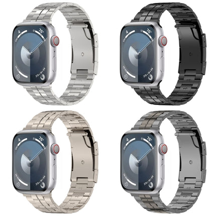 Tortoise Buckle Titanium Steel Watch Band, For Apple Watch SE 2023 44mm, For Apple Watch SE 2023 40mm, For Apple Watch Ultra 2 49mm, For Apple Watch Series 9 45mm, For Apple Watch Series 9 41mm, For Apple Watch Ultra 49mm, For Apple Watch Series 8 41mm... - DealBuddy