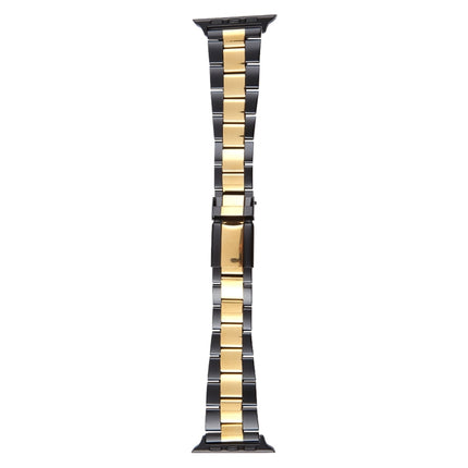 Three-Bead Stainless Steel Watch Band, For Apple Watch SE 2023 44mm, For Apple Watch SE 2023 40mm, For Apple Watch Ultra 2 49mm, For Apple Watch Series 9 45mm, For Apple Watch Series 9 41mm - DealBuddy