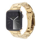 Three-Bead Stainless Steel Watch Band, For Apple Watch Series 6 44mm, For Apple Watch Series 5 44mm, For Apple Watch Series 5 40mm, For Apple Watch Series 4 44mm, For Apple Watch Series 4 40mm - DealBuddy