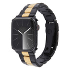 Three-Bead Stainless Steel Watch Band