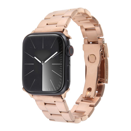 Three-Bead Stainless Steel Watch Band