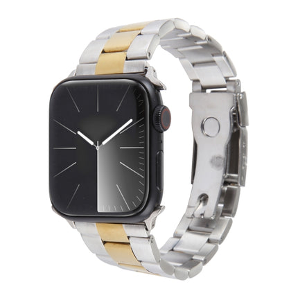Three-Bead Stainless Steel Watch Band