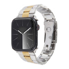 Three-Bead Stainless Steel Watch Band