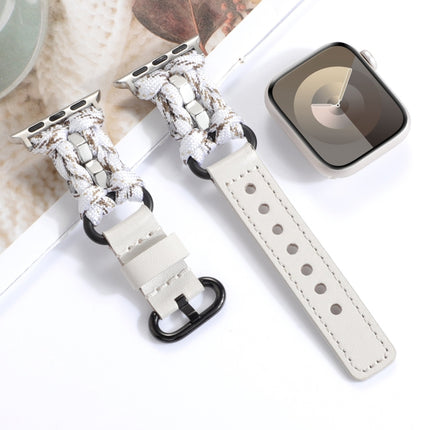 Paracord Genuine Leather Watch Band, For Apple Watch 42mm, For Apple Watch 38mm - DealBuddy