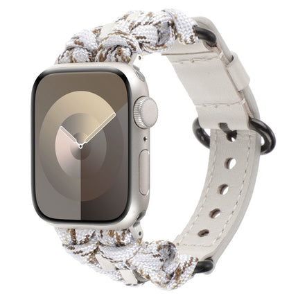 Paracord Genuine Leather Watch Band, For Apple Watch 42mm, For Apple Watch 38mm - DealBuddy