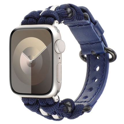 Paracord Genuine Leather Watch Band, For Apple Watch 42mm, For Apple Watch 38mm - DealBuddy