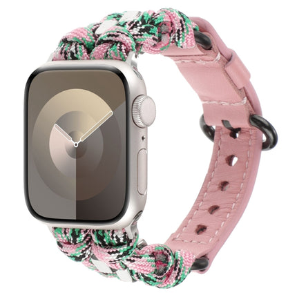 Paracord Genuine Leather Watch Band, For Apple Watch 42mm, For Apple Watch 38mm - DealBuddy