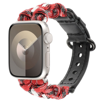 Paracord Genuine Leather Watch Band, For Apple Watch 42mm, For Apple Watch 38mm - DealBuddy