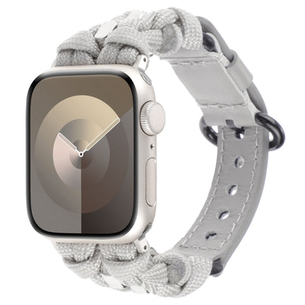 Paracord Genuine Leather Watch Band, For Apple Watch 42mm, For Apple Watch 38mm - DealBuddy