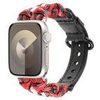 For Apple Watch 38mm / Black Red Camo