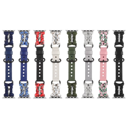 Paracord Genuine Leather Watch Band, For Apple Watch 42mm, For Apple Watch 38mm - DealBuddy