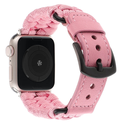 Plain Paracord Genuine Leather Watch Band, For Apple Watch 42mm, For Apple Watch 38mm - DealBuddy
