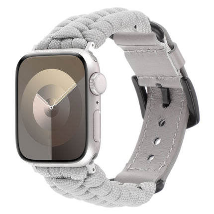 Plain Paracord Genuine Leather Watch Band