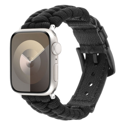 Plain Paracord Genuine Leather Watch Band