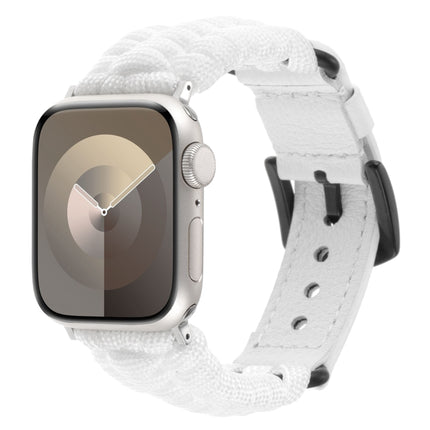 Plain Paracord Genuine Leather Watch Band