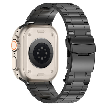 Safety Buckle Trapezoid Titanium Steel Watch Band, For Apple Watch SE 40mm, For Apple Watch SE 44mm, For Apple Watch Series 6 40mm, For Apple Watch Series 6 44mm, For Apple Watch Series 5 44mm, For Apple Watch Series 5 40mm, For Apple Watch Series 4 44... - DealBuddy