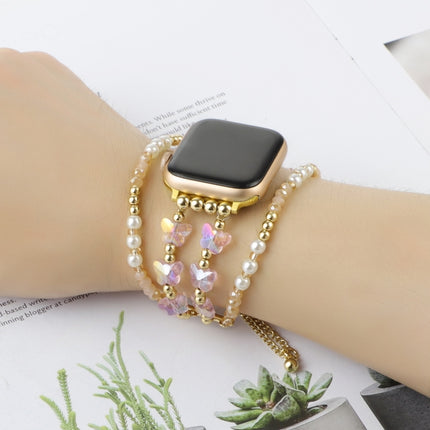 Butterfly Chain Bracelet Metal Watch Band, For Apple Watch SE 2023 44mm, For Apple Watch SE 2023 40mm, For Apple Watch Ultra 2 49mm, For Apple Watch Series 9 45mm, For Apple Watch Series 9 41mm, For Apple Watch Ultra 49mm, For Apple Watch Series 8 41mm... - DealBuddy