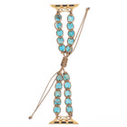 Heart Stones Drawstring Chain Watch Band, For Apple Watch 42mm, For Apple Watch 38mm - DealBuddy