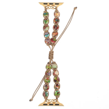 Heart Stones Drawstring Chain Watch Band, For Apple Watch 42mm, For Apple Watch 38mm - DealBuddy