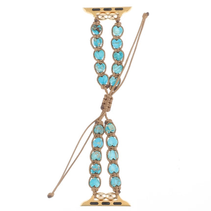 Heart Stones Drawstring Chain Watch Band, For Apple Watch 42mm, For Apple Watch 38mm - DealBuddy
