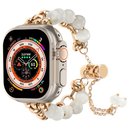Pearl Chain Metal Bracelet Watch Band, For Apple Watch SE 2023 44mm, For Apple Watch SE 2023 40mm, For Apple Watch Ultra 2 49mm, For Apple Watch Series 9 45mm, For Apple Watch Series 9 41mm, For Apple Watch Ultra 49mm, For Apple Watch Series 8 41mm    ... - DealBuddy