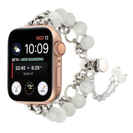 Pearl Chain Metal Bracelet Watch Band