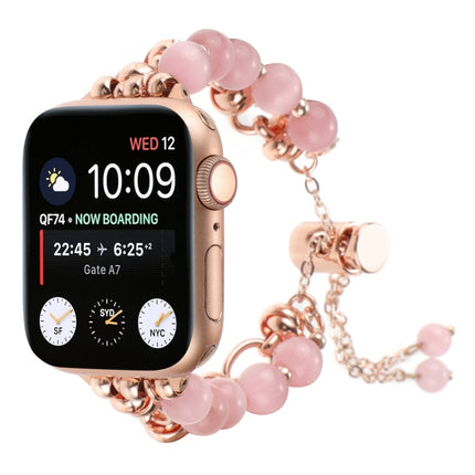 Pearl Chain Metal Bracelet Watch Band