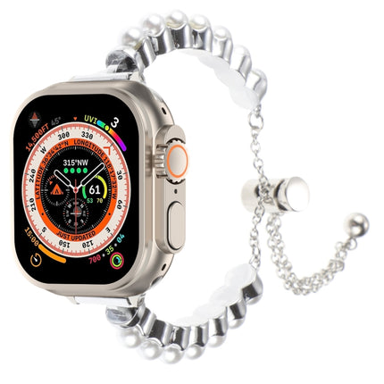 Pearl Bracelet Metal Watch Band, For Apple Watch SE 2023 44mm, For Apple Watch SE 2023 40mm, For Apple Watch Ultra 2 49mm, For Apple Watch Series 9 45mm, For Apple Watch Series 9 41mm, For Apple Watch Ultra 49mm, For Apple Watch Series 8 41mm          ... - DealBuddy