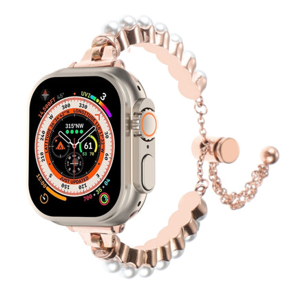 Pearl Bracelet Metal Watch Band, For Apple Watch SE 2023 44mm, For Apple Watch SE 2023 40mm, For Apple Watch Ultra 2 49mm, For Apple Watch Series 9 45mm, For Apple Watch Series 9 41mm, For Apple Watch Ultra 49mm, For Apple Watch Series 8 41mm          ... - DealBuddy