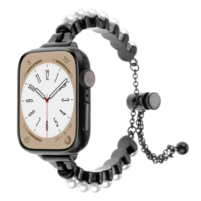 Pearl Bracelet Metal Watch Band