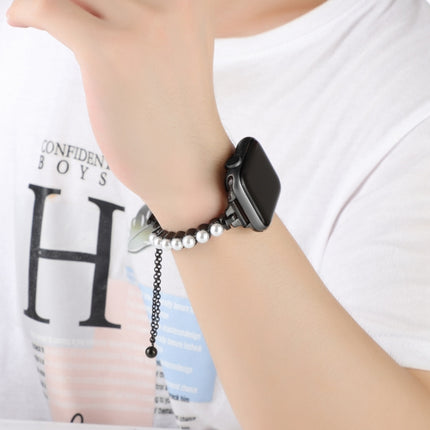 Pearl Bracelet Metal Watch Band