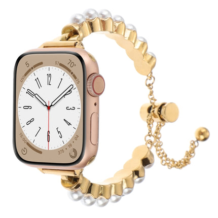 Pearl Bracelet Metal Watch Band