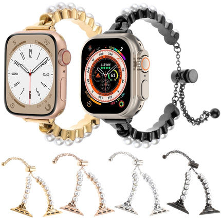 Pearl Bracelet Metal Watch Band