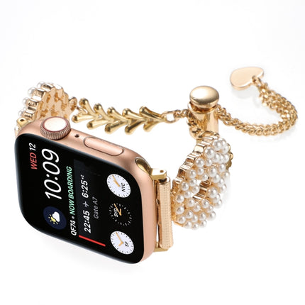 Pearl Round Zinc Alloy Chain Metal Watch Band, For Apple Watch 42mm, For Apple Watch 38mm - DealBuddy
