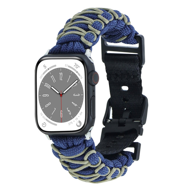 Dual-layer Braided Paracord Buckle Watch Band