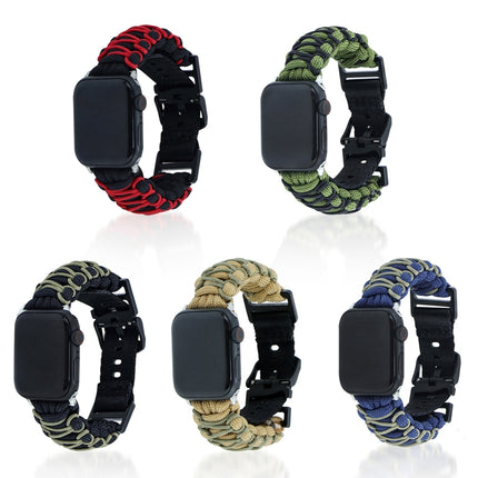 Dual-layer Braided Paracord Buckle Watch Band