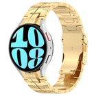 Button Style Stainless Steel Watch Band, For Samsung Galaxy Watch 6 / 6 Classic - DealBuddy