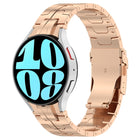 Button Style Stainless Steel Watch Band