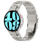 Button Style Stainless Steel Watch Band, For Samsung Galaxy Watch 6 / 6 Classic - DealBuddy